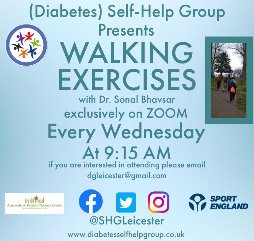 walking exercise poster